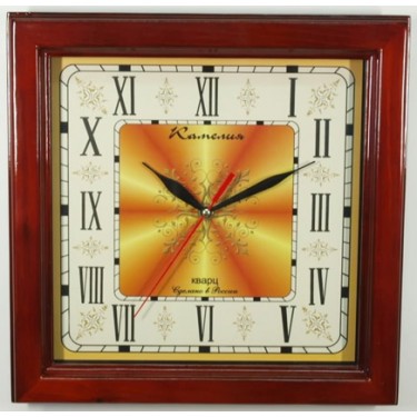 Настенные интерьерные часы Камелия 91493 Римские/квадрат