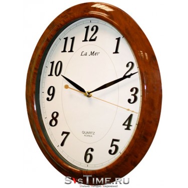 Настенные интерьерные часы La Mer GD043013 BRN черн.цифры