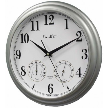 Настенные интерьерные часы La Mer GD115-Silver
