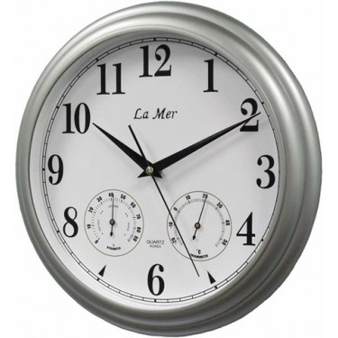 Настенные интерьерные часы La Mer GD115silver