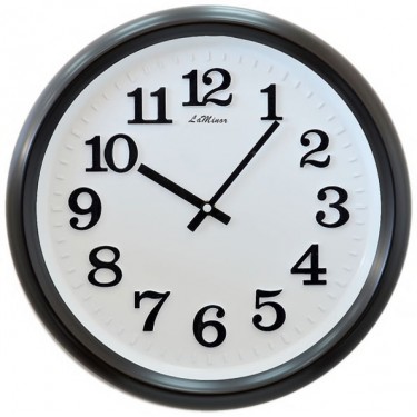 Настенные интерьерные часы La Minor 6133-B черные