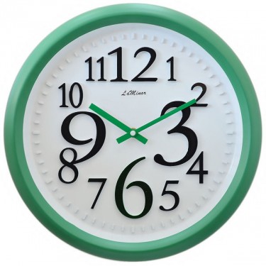 Настенные интерьерные часы La Minor 6134-A зеленые