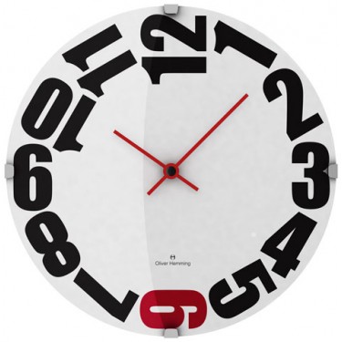 Настенные интерьерные часы Oliver Hemming W500DG20WR