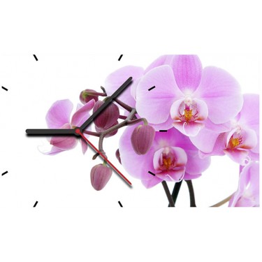 Настенные интерьерные часы Time2go 1016 Орхидея сиреневая