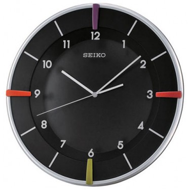 Пластиковые настенные интерьерные часы Seiko QXA468S