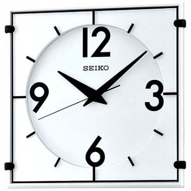 Пластиковые настенные интерьерные часы Seiko QXA475W
