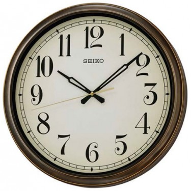 Пластиковые настенные интерьерные часы Seiko QXA548B