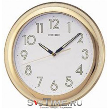 Пластиковые настенные интерьерные часы Seiko QXA578G