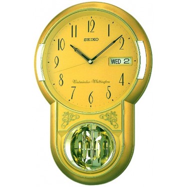 Пластиковые настенные интерьерные часы Seiko QXD203G