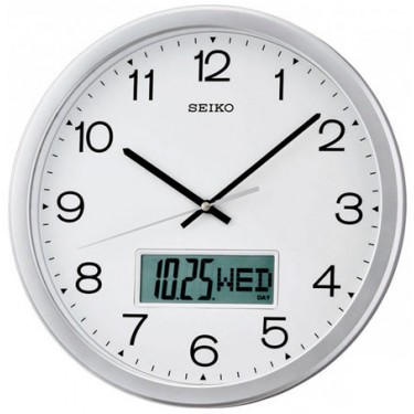 Пластиковые настенные интерьерные часы Seiko QXL007S