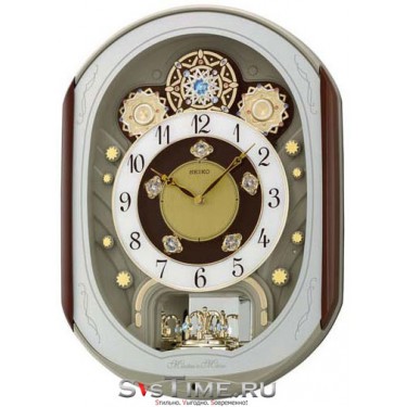 Пластиковые настенные интерьерные часы Seiko QXM276B