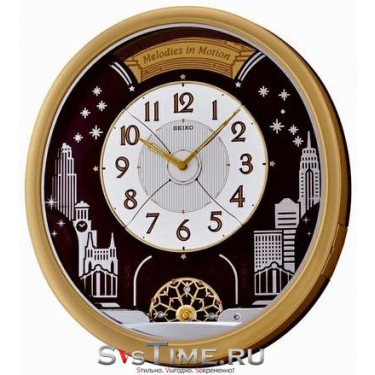 Пластиковые настенные интерьерные часы Seiko QXM285G