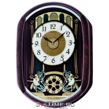 Пластиковые настенные интерьерные часы Seiko QXM297B