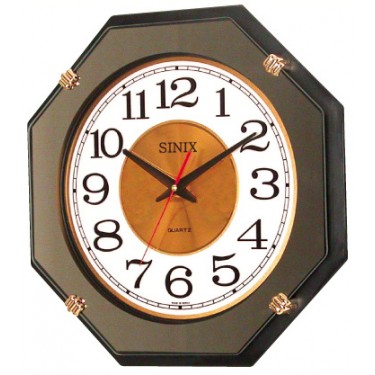 Пластиковые настенные интерьерные часы Sinix 1054 M