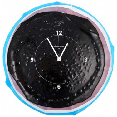 Стеклянные настенные интерьерные часы Diamantini&Domeniconi 51 Black