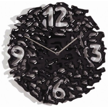 Стеклянные Настенные интерьерные часы Diamantini&Domeniconi 55 black