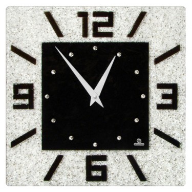 Стеклянные настенные интерьерные часы Glass Deco S-A3