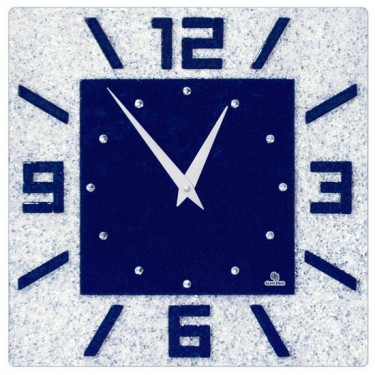 Стеклянные настенные интерьерные часы Glass Deco S-A7