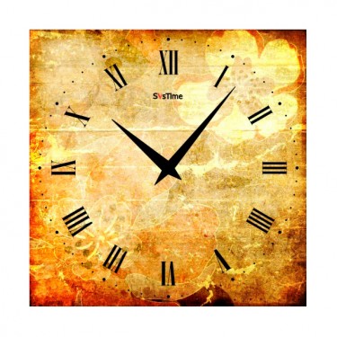 Стеклянные настенные интерьерные часы SvsTime 002-33X33-0006-06B