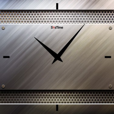 Стеклянные настенные интерьерные часы SvsTime 002-33X33-0010-01B