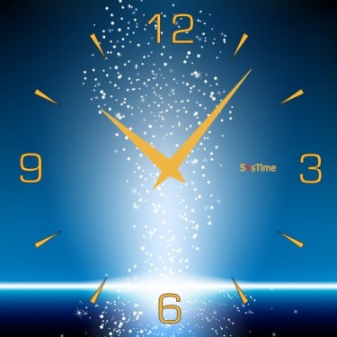 Стеклянные настенные интерьерные часы SvsTime 002-33X33-0015-03G