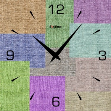 Стеклянные настенные интерьерные часы SvsTime 002-33X33-0023-03B