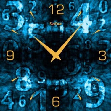 Стеклянные настенные интерьерные часы SvsTime 002-33X33-0024-03G