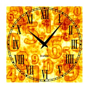 Стеклянные настенные интерьерные часы SvsTime 002-33X33-0025-09B