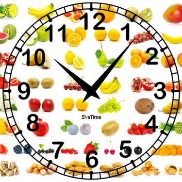 Стеклянные настенные интерьерные часы SvsTime 003-33X33-0002-08B