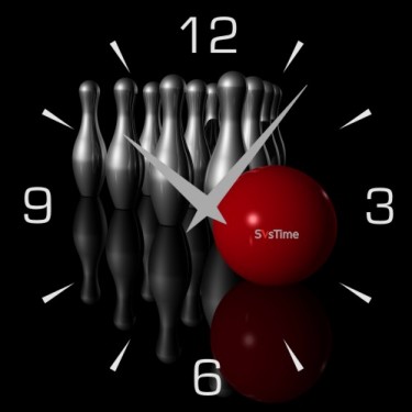 Стеклянные настенные интерьерные часы SvsTime 004-33X33-0002-03S