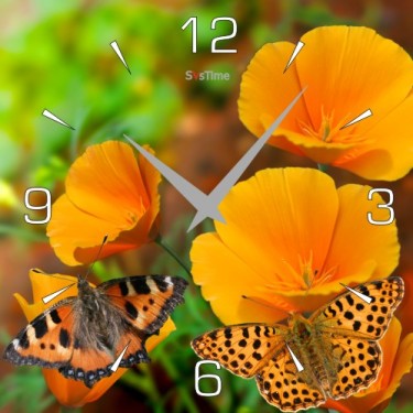 Стеклянные настенные интерьерные часы SvsTime 005-33X33-0003-03W