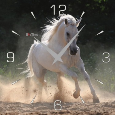 Стеклянные настенные интерьерные часы SvsTime 008-33X33-0001-03S