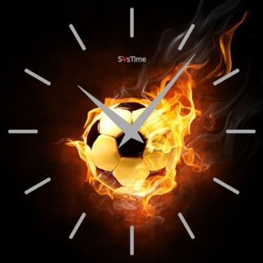 Стеклянные настенные интерьерные часы SvsTime 011-33X33-0001-02S