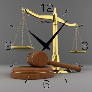 Стеклянные настенные интерьерные часы SvsTime 013-33X33-0003-03B