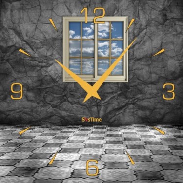 Стеклянные настенные интерьерные часы SvsTime 013-33X33-0019-03G