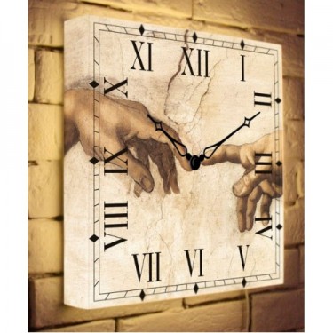 Световые часы Сотворение Адама Kitch Clock LB-027