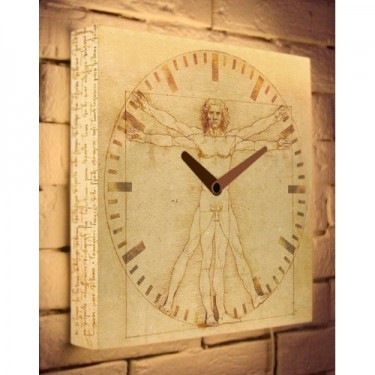 Световые часы Витрувианский человек Kitch Clock LB-016