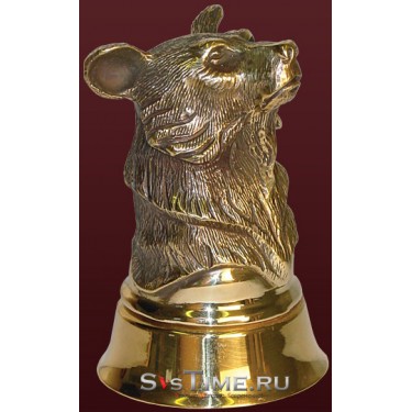 Чарка Охотничья Медведь из бронзы Vel 03-01-02-00404