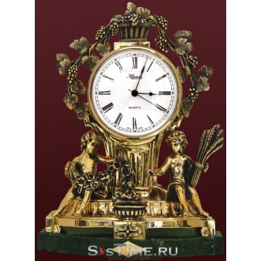 Часы Изобилие из бронзы Vel 03-12-02-00101