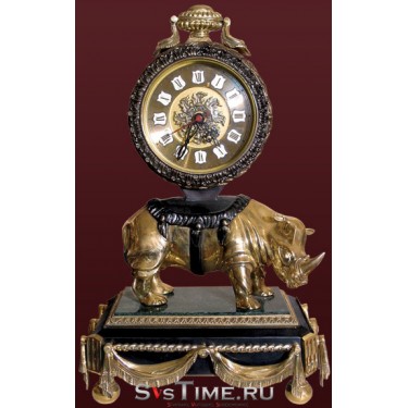 Часы Носорог из бронзы Vel 03-12-02-01201
