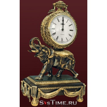 Часы Слон из бронзы Vel 03-12-02-01301
