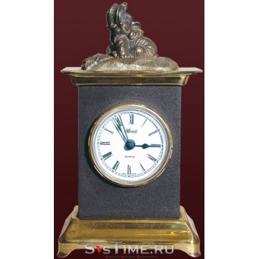 Часы Слоненок на земле из бронзы Vel 03-12-05-01200