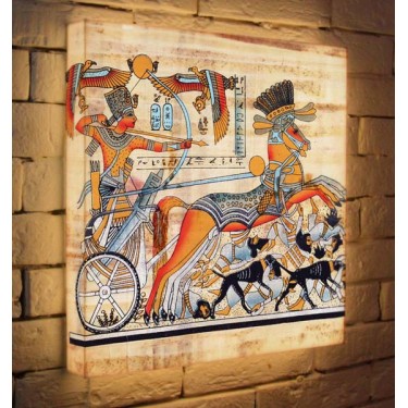 Лайтбокс для гостиной или спальни Египетская колесница BoxPop 45x45-135