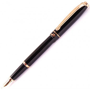 Перьевая ручка Crocodile Cr229F Black Gold