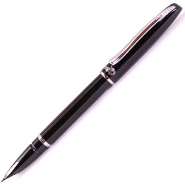 Перьевая ручка Crocodile Cr517F Black Silver