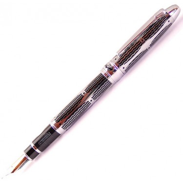 Перьевая ручка Crocodile Cr567F Silver