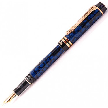 Перьевая ручка Crocodile Cr806F Black blue