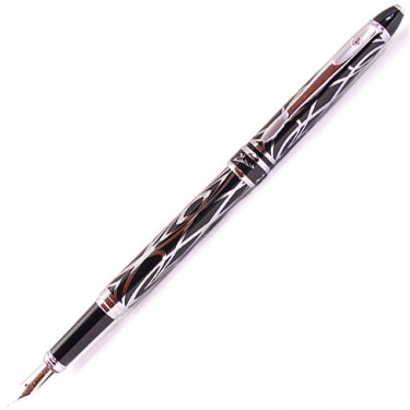 Перьевая ручка Picasso Ps901F Black Silver