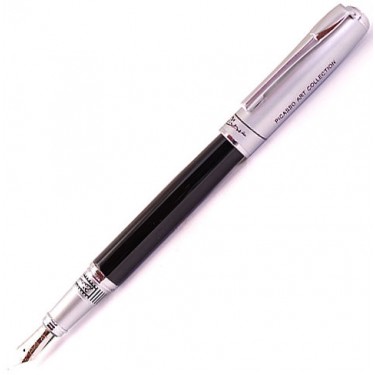 Перьевая ручка Picasso Ps906F Black Silver