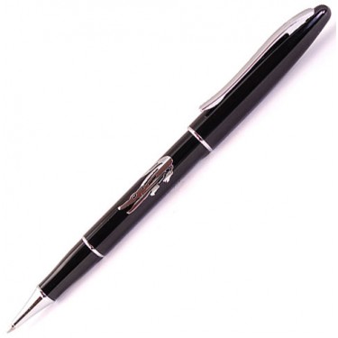 Ручка роллер Crocodile Cr225R Black Silver